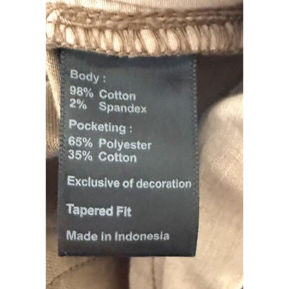 Flint and Tinder 365 Slim Fit Brown Pants 5 Pockets Men’s Size 33 x 30 - Picture 8 of 9